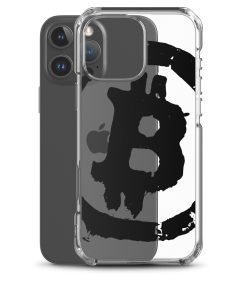 Grunge Bitcoin Clear Case for iPhone® - Black - Image 42