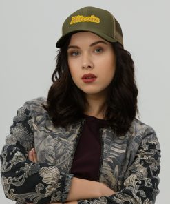BITCOIN RETRO - Trucker Cap Green - bitcoin-wear.com BITCOIN RETRO - Trucker Cap Green - Image 3