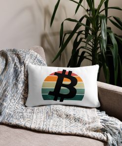 BITCOIN Retro Basic Pillow - Image 3